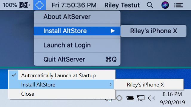 AltServer for Windows and Mac